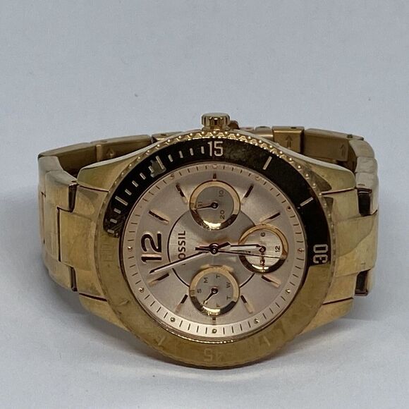 Fossil Stella ES3815 Women's Gold Stainless Steel Analog Dial Quartz Watch FR121 - Picture 7 of 12